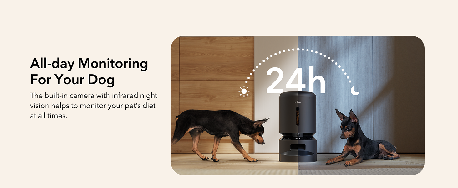 automatic dog feeder with camera