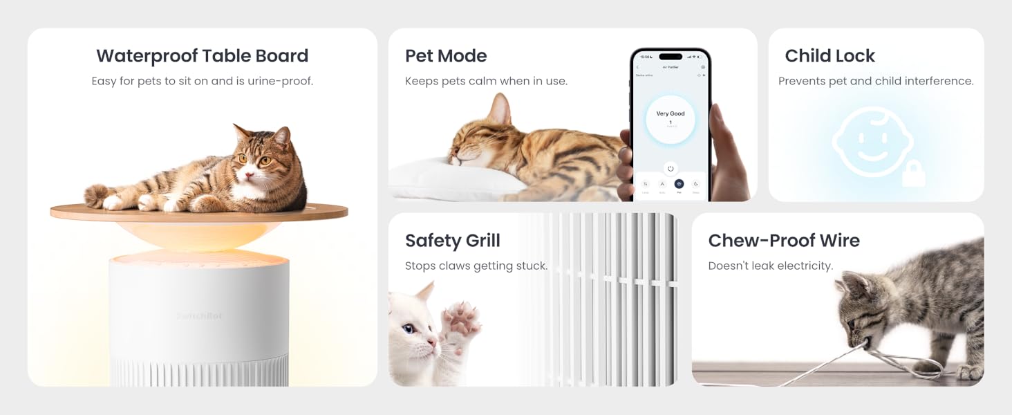 Pet-friendly design.